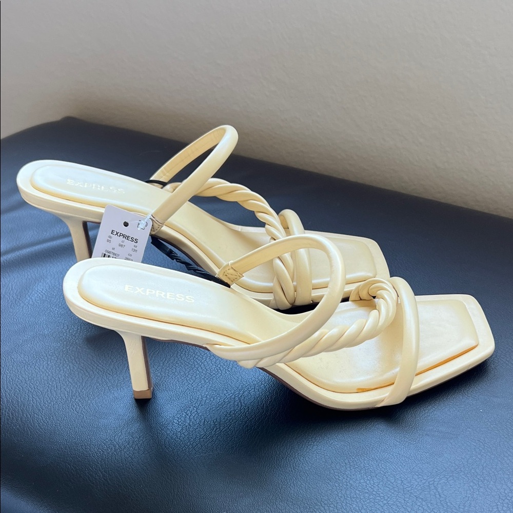 Express Women's Elegant Cream Heels